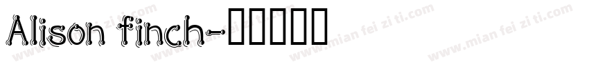 Alison finch字体转换